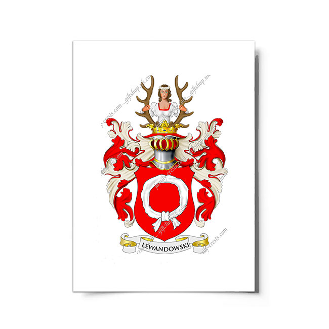 Lewandowski (Poland) Coat of Arms Print