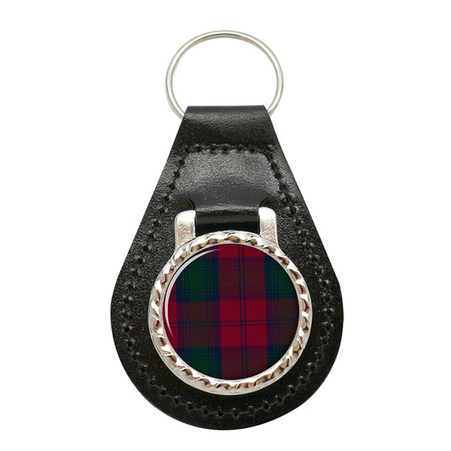 Lindsay Scottish Tartan Leather Key Fob