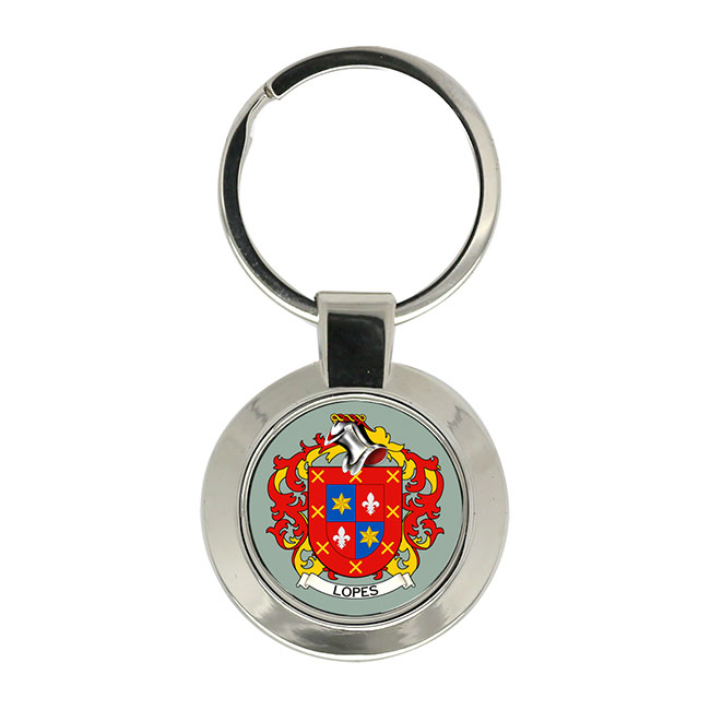 Lopes (Portugal) Coat of Arms Key Ring