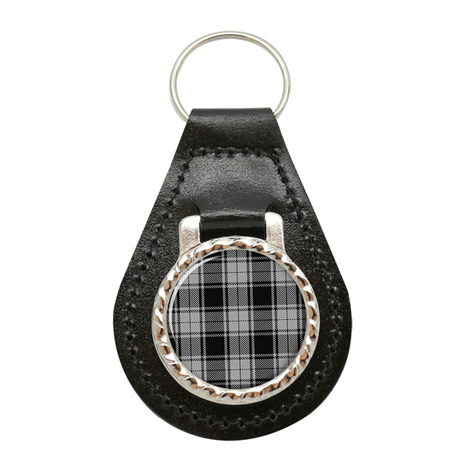 Macafie Scottish Tartan Leather Key Fob