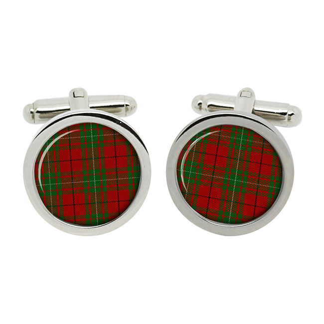 MacAulay Scottish Tartan Cufflinks in Box