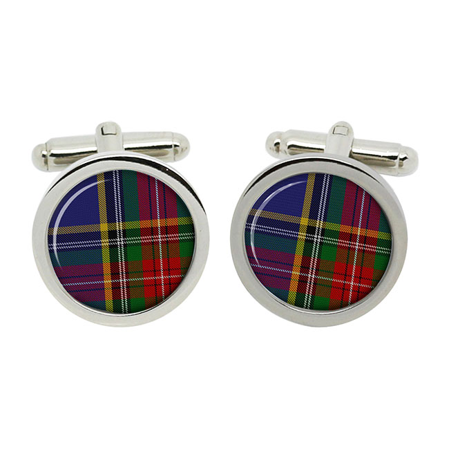 Macbeth Scottish Tartan Cufflinks in Box