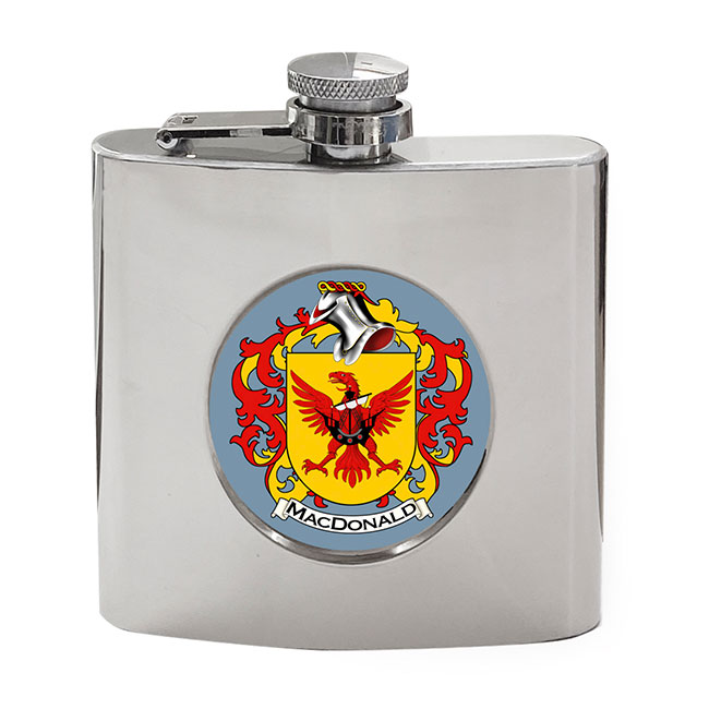 Macdonald (Scotland) Coat of Arms Hip Flask