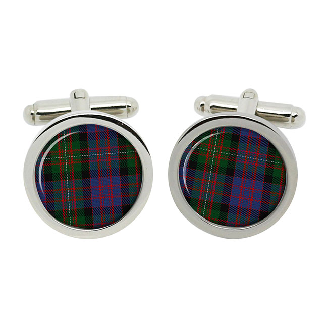 MacDonell Scottish Tartan Cufflinks in Box