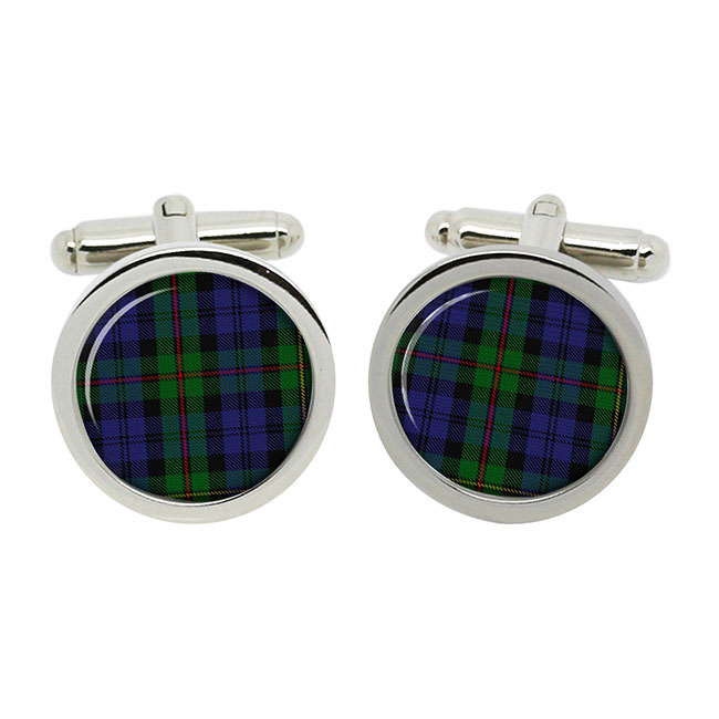 MacEwen Scottish Tartan Cufflinks in Box