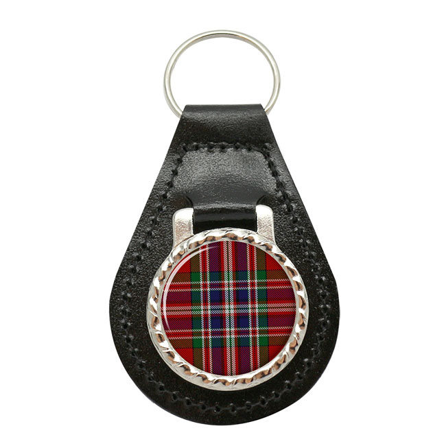 Macfarlane Scottish Tartan Leather Key Fob