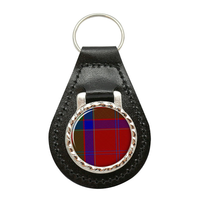 Macgillivray Scottish Tartan Leather Key Fob