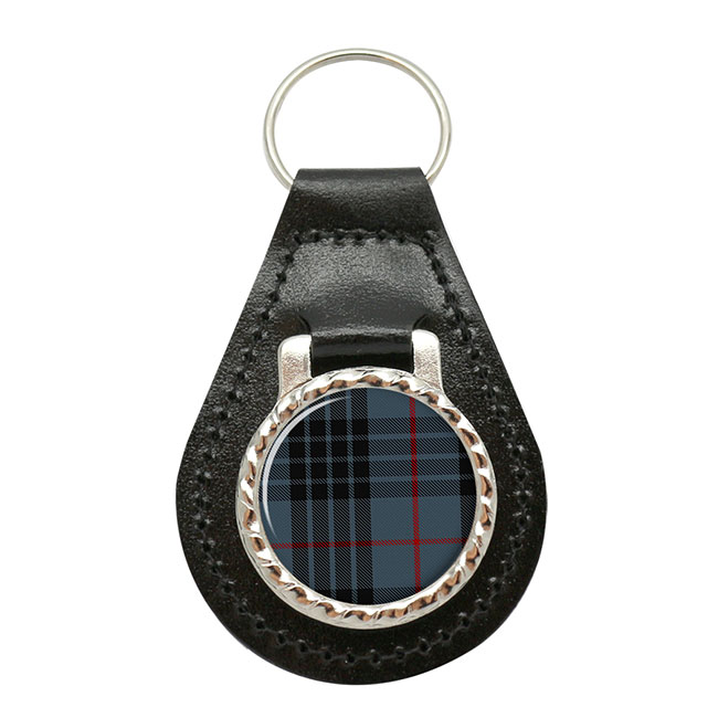 Mackay Scottish Tartan Leather Key Fob