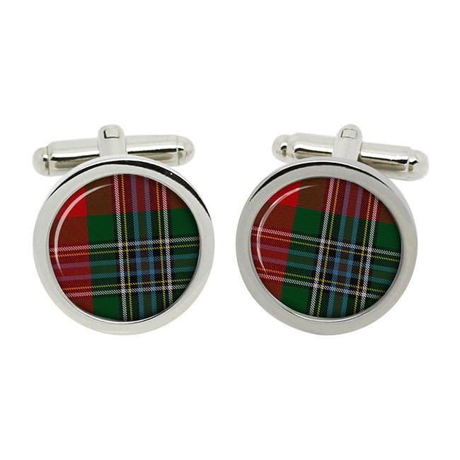 Maclean Scottish Tartan Cufflinks in Box