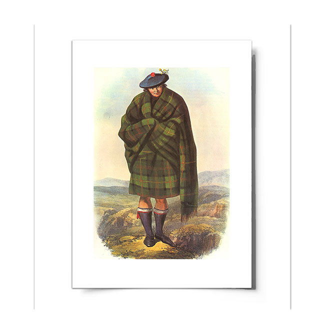 MacLennan Scottish Clansman Ready to Frame Print