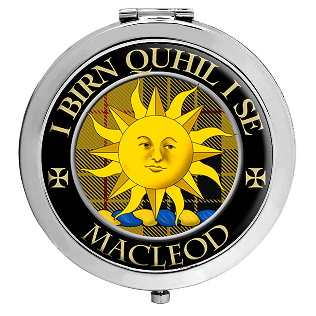 Macleod of Lewis (I Birn Quhil I Se Motto) Scottish Clan Crest Compact Mirror