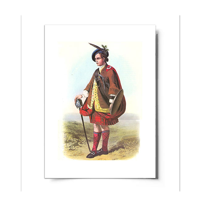 Macnab Scottish Clansman Ready to Frame Print
