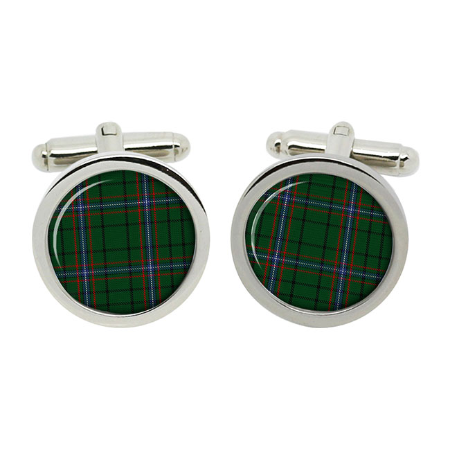 Macrae Scottish Tartan Cufflinks in Box