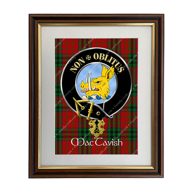MacTavish Scottish Clan Crest Framed Print