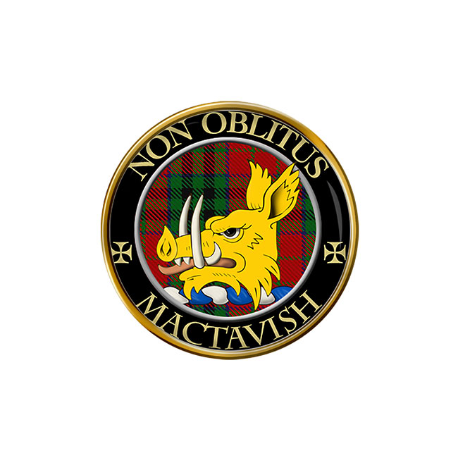 MacTavish Scottish Clan Crest Pin Badge