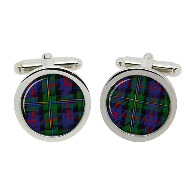 Malcolm Scottish Tartan Cufflinks in Box