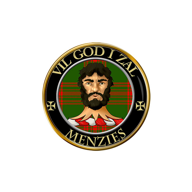 Menzies Scottish Clan Crest Pin Badge