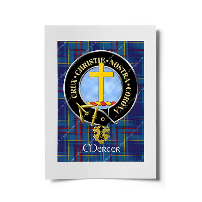 Mercer Scottish Clan Crest Ready to Frame Print