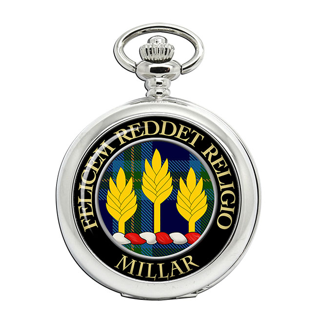 Millar Scottish Clan Crest Pocket Watch