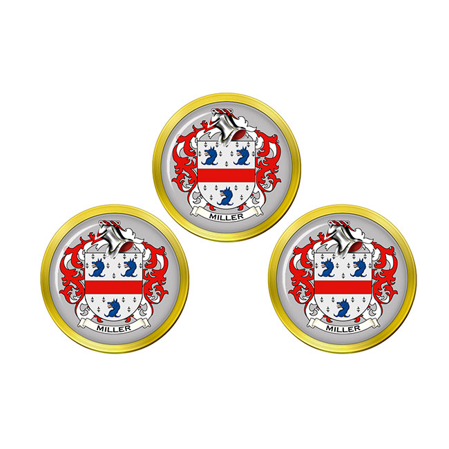 Miller (England) Coat of Arms Golf Ball Markers - Family Crests