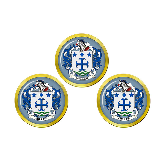 Miller (Scotland) Coat of Arms Golf Ball Markers - Family Crests