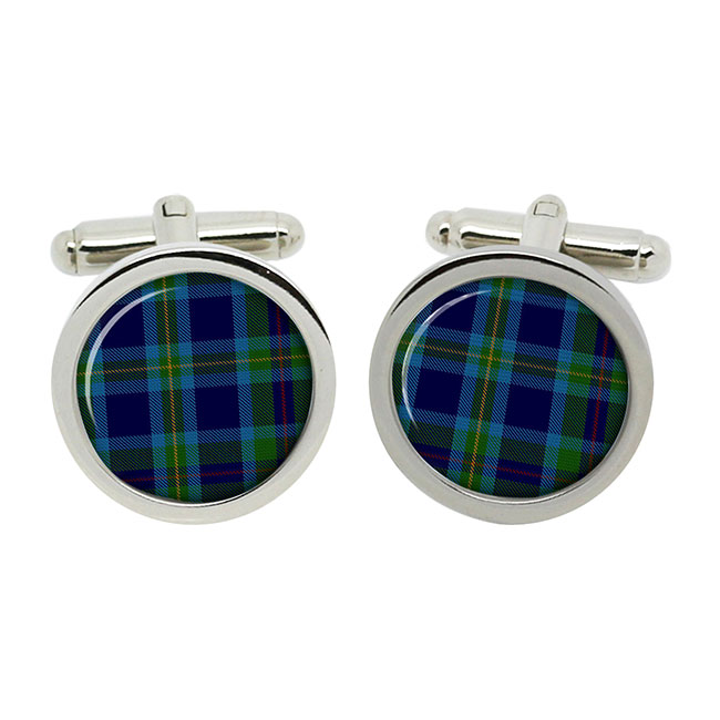 Miller Scottish Tartan Cufflinks in Box