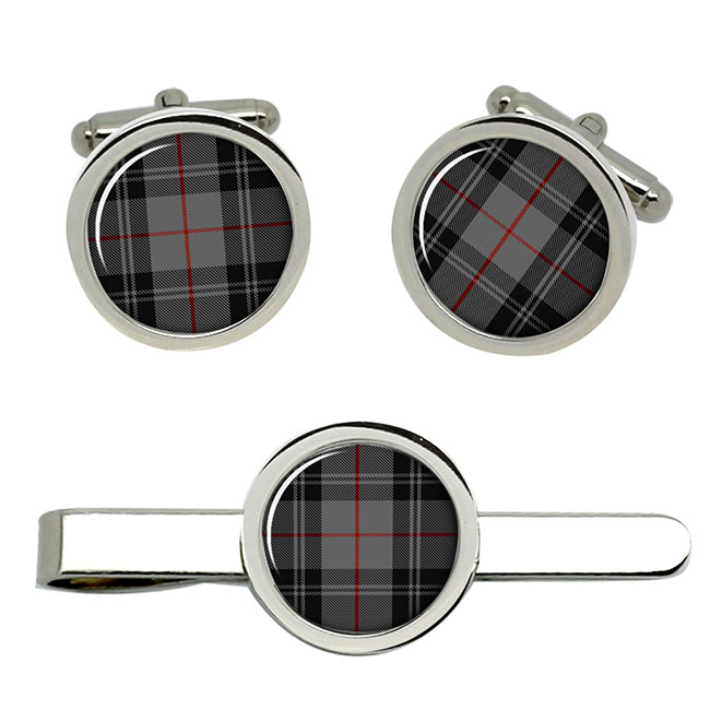 Moffat Scottish Tartan Cufflinks and Tie Clip Set