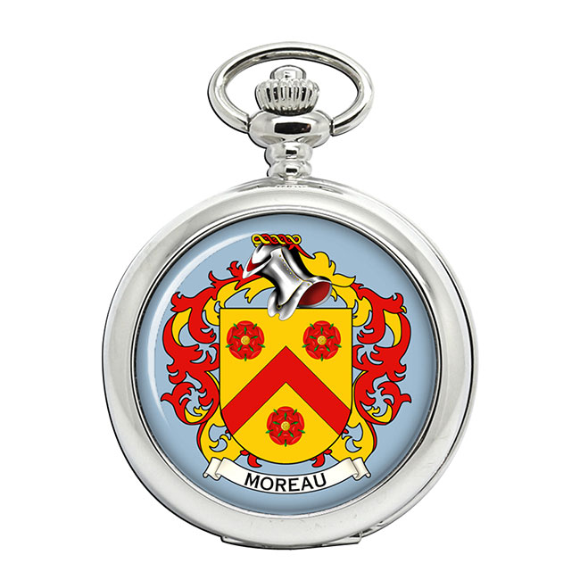 Moreau (France) Coat of Arms Pocket Watch
