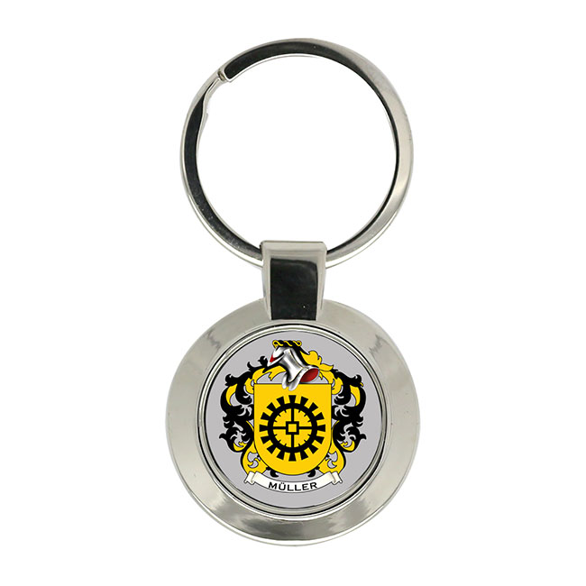 Müller (Swiss) Coat of Arms Key Ring