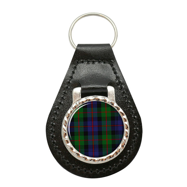 Murray Scottish Tartan Leather Key Fob