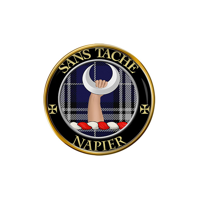 Napier Scottish Clan Crest Pin Badge