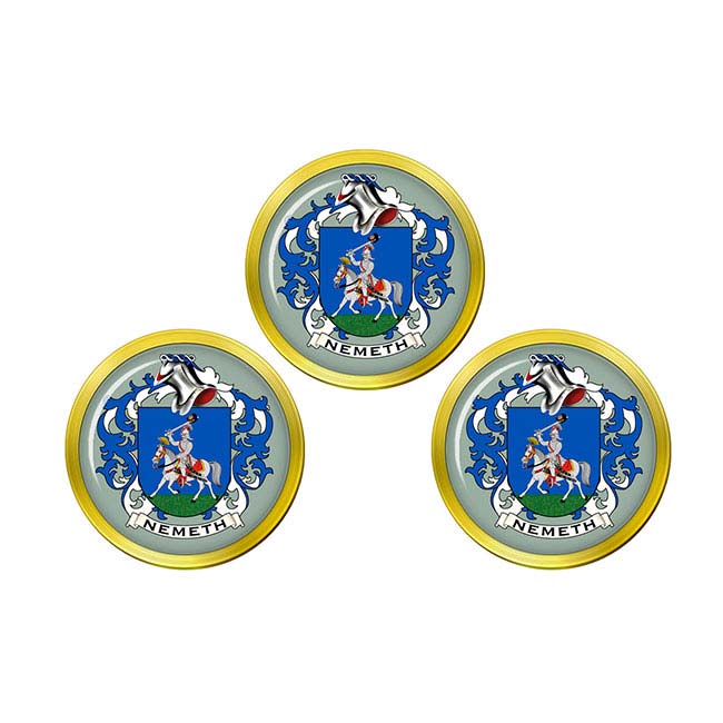 Németh (Hungary) Coat of Arms Golf Ball Markers