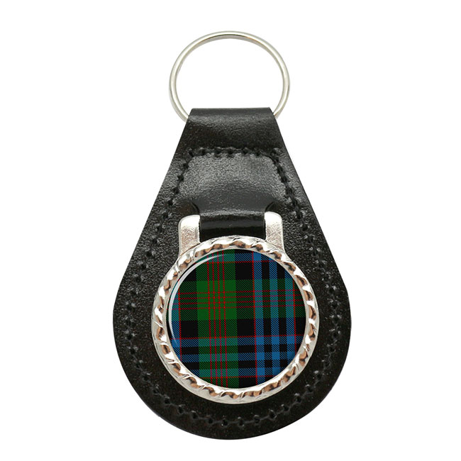 Newlands Scottish Tartan Leather Key Fob