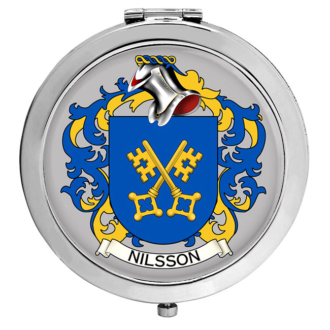 Nilsson (Sweden) Coat of Arms Compact Mirror