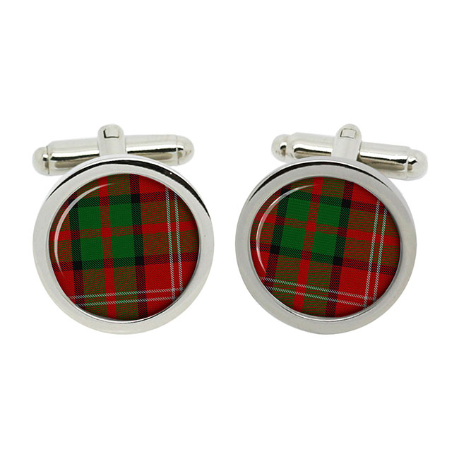 Nisbet Scottish Tartan Cufflinks in Box