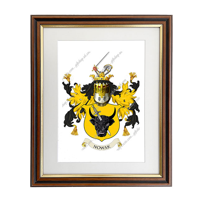 Nowak (Poland) Coat of Arms Framed Print