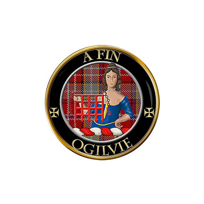 Ogilvie Scottish Clan Crest Pin Badge