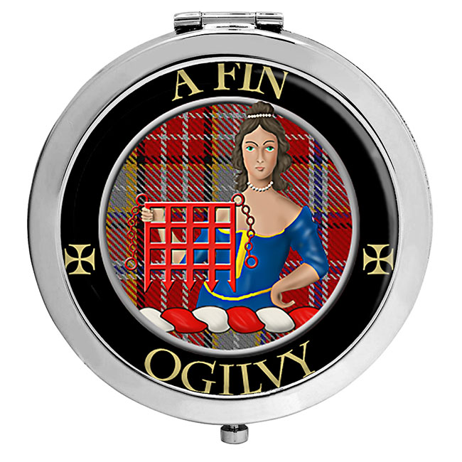 Ogilvy Scottish Clan Crest Compact Mirror