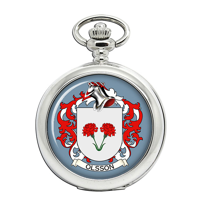 Olsson (Sweden) Coat of Arms Pocket Watch