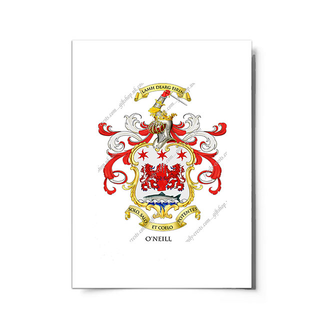 O'Neill (Ireland) Coat of Arms Print