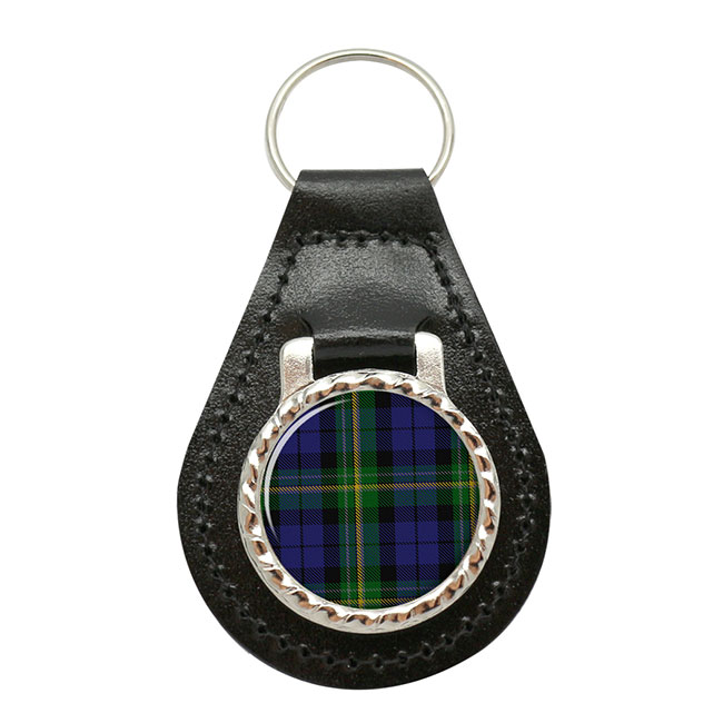 Paterson Scottish Tartan Leather Key Fob