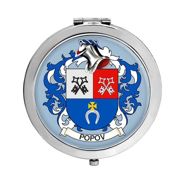 Popov (Russia) Coat of Arms Compact Mirror