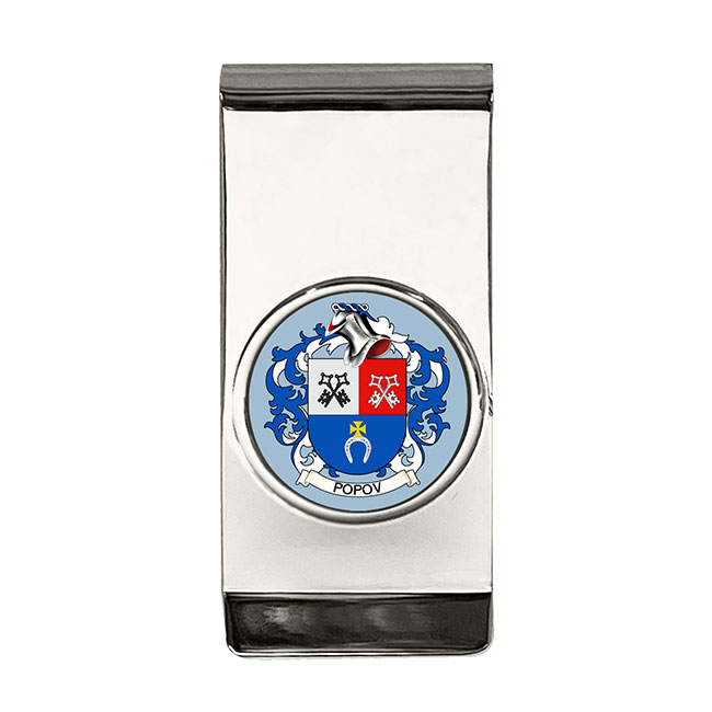 Popov (Russia) Coat of Arms Money Clip