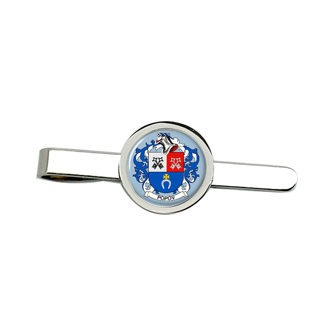 Popov (Russia) Coat of Arms Tie Clip