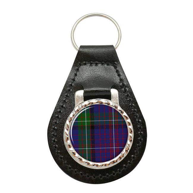 Rankin Scottish Tartan Leather Key Fob