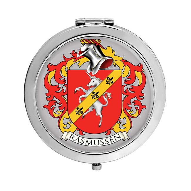 Rasmussen (Denmark) Coat of Arms Compact Mirror