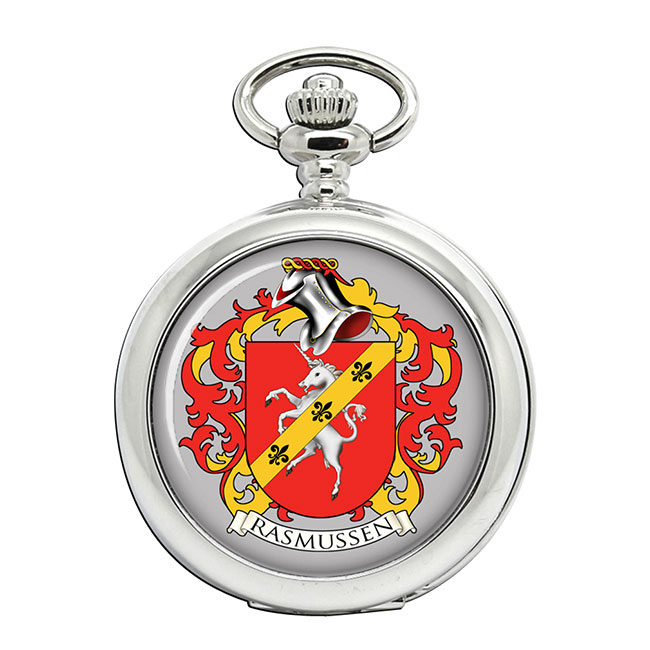 Rasmussen (Denmark) Coat of Arms Pocket Watch