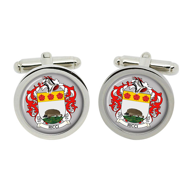 Ricci (Italy) Coat of Arms Cufflinks