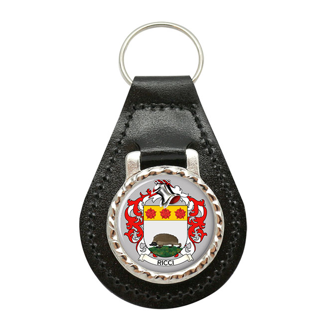 Ricci (Italy) Coat of Arms Key Fob