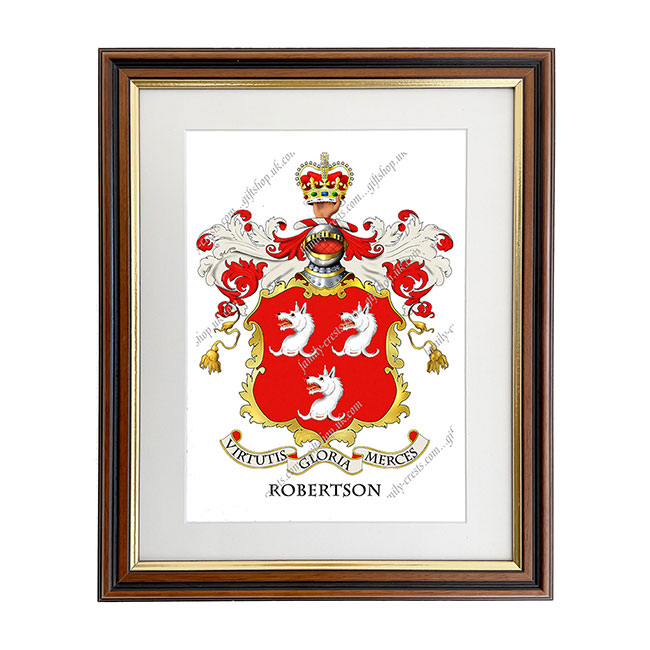 Robertson (Scotland) Coat of Arms Framed Print